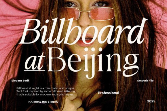 Billboard at Beijing: A Serif Font for Editorial Impact