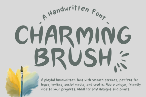 Charming Brush: A Bold Display Font for Web