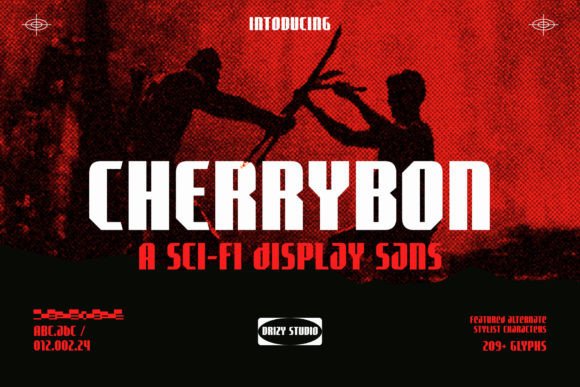 Cherrybon: A Bold Sci-Fi Typeface for Web Design