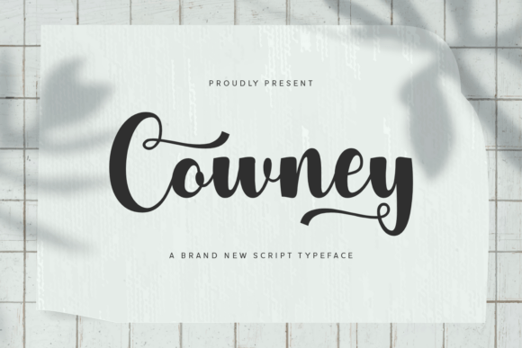 Cowney: The Script Font That Elevates Brand Identity