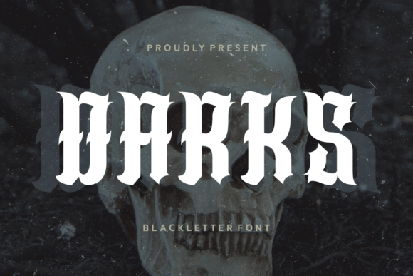 Darks Typeface: Bold Blackletter for Editorial Design