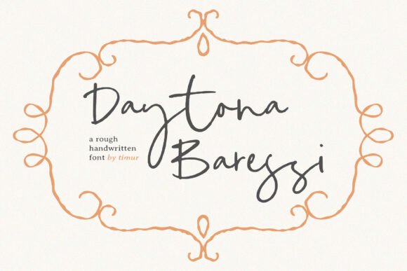 Daytona Baressi: The Handwritten Font for Bold Brands
