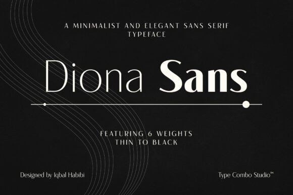 Diona Sans: A Minimalist Typeface for Editorial Design