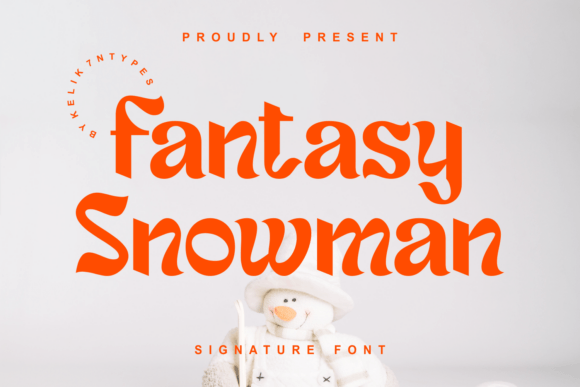 Fantasy Snowman: A Playful Font for Branding