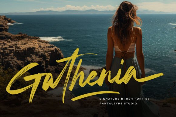 Gathenia: A Bold Script Font for Web Design