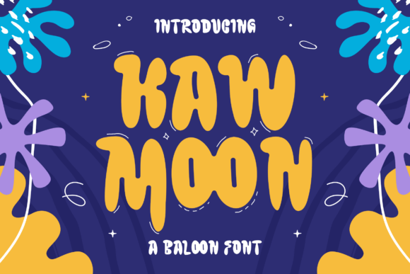 Kawmoon Font: A Playful Typeface for Web Design