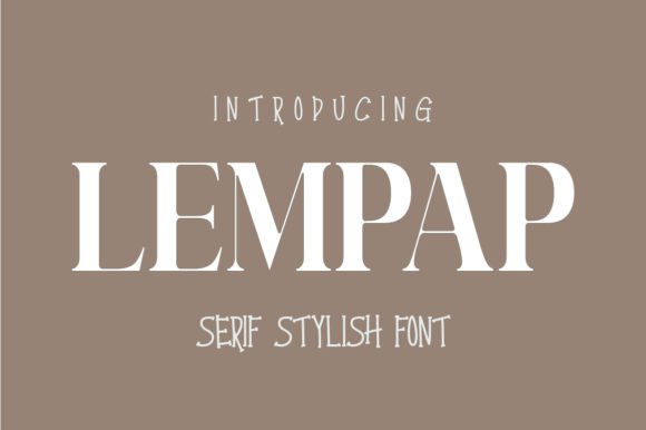 Lempap: A Bold Serif Font for Web Design