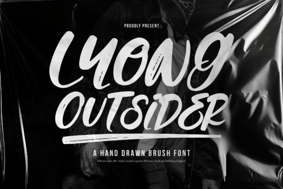 Lyong Outsider: A Bold Hand-Drawn Font for Makers
