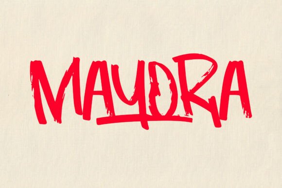 Mayora Font: Bold Brush Typography for Editorial Design