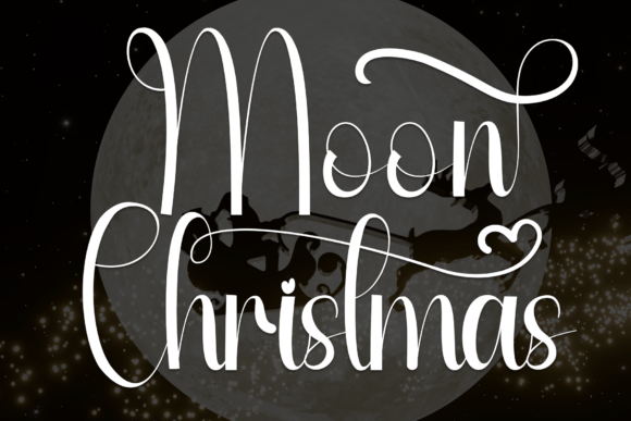 Moon Christmas: A Festive Script Font for Editorial Design
