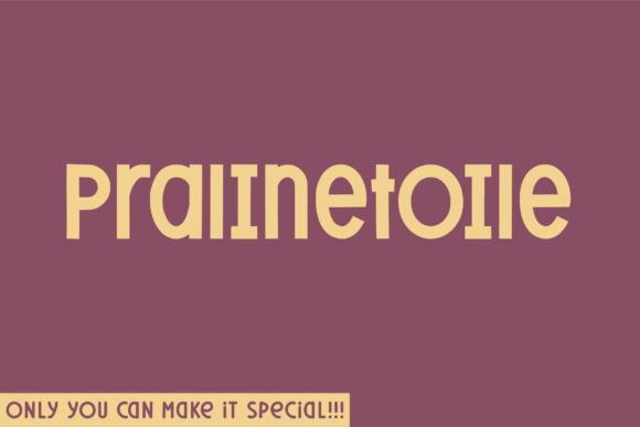 Pralinetoile: A Modern Sans Serif Typeface for Web Design