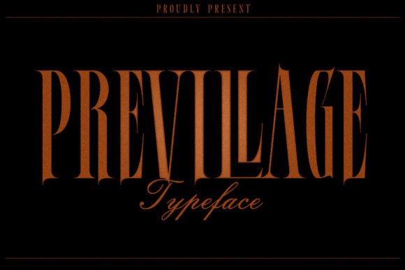 Previllage: A Bold Serif Font for Editorial Impact
