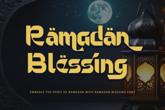 Ramadan Blessing Font for Makers