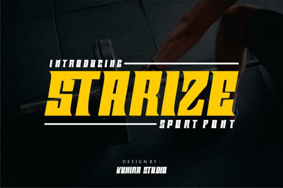 Starize: A Bold Serif Font for Crafters