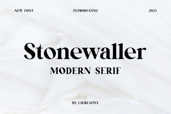 Stonewaller: A Bold Typeface for Makers