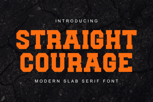 Straight Courage Font for Bold Web Design