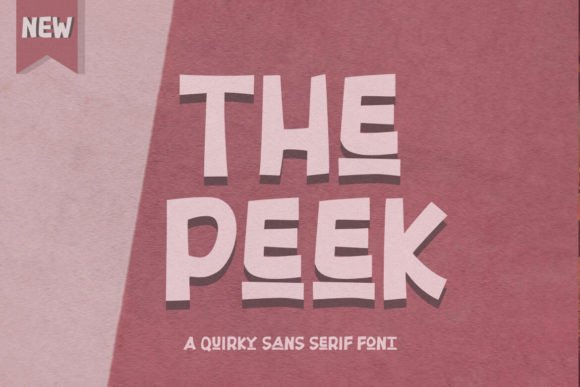 The Peek: A Bold Sans Serif Font for Web Design